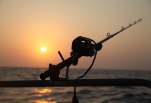 fishing in the sea
